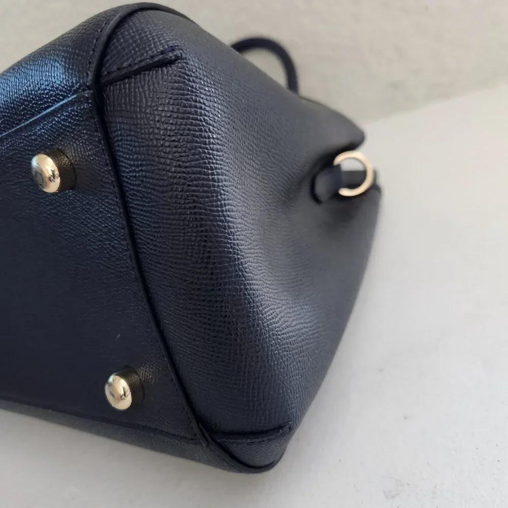 Like New Coach Margot Black Leather Shoulder Bag Purse - Picture 12 of 16